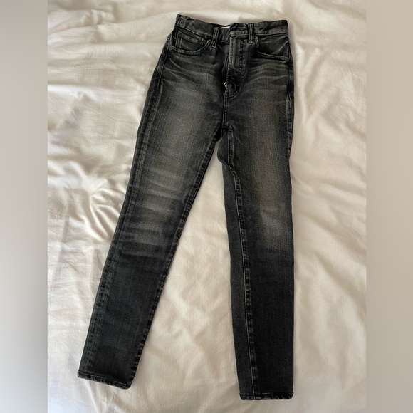 NWOT Moussy Vintage Fleetwood Rebirth Skinny high rise Jeans in Black - Picture 3 of 7